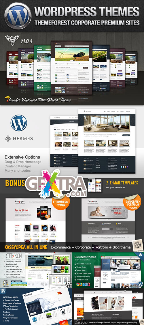 ThemeForest Corporate & Portfolio Premium Wordpress Themes