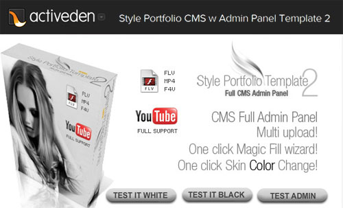 Style Portfolio CMS with Admin Panel Template 2, RETAIL - ActiveDen
