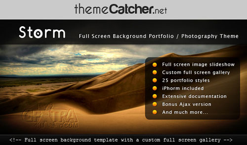 Storm, Full Screen Background Template - ThemeForest
