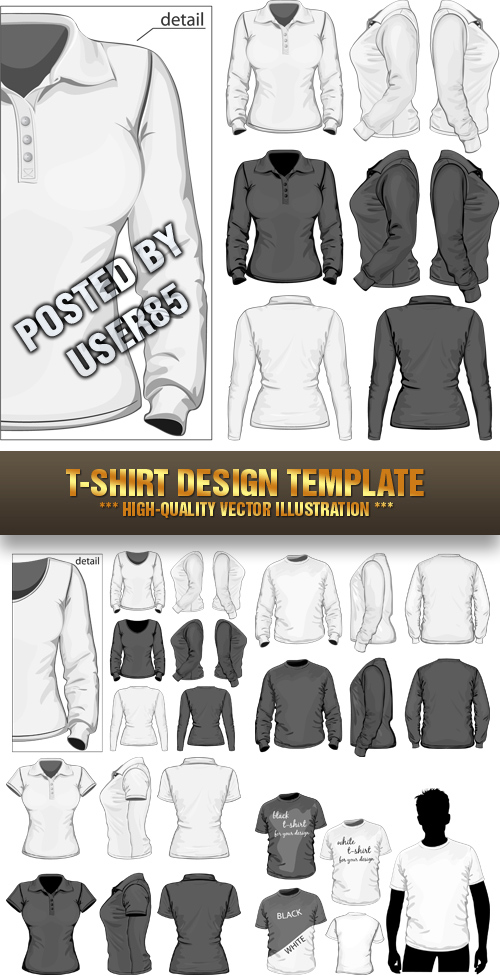 T-Shirt Design Templates II, 5xEPS