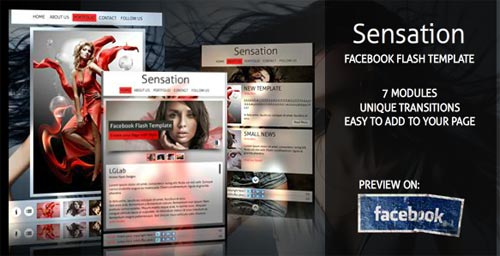 FaceBook Fan Page, Flash Templates Mega Collection