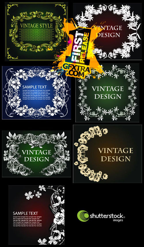 Decorative Vintage Frames 55xEPS - Shutterstock