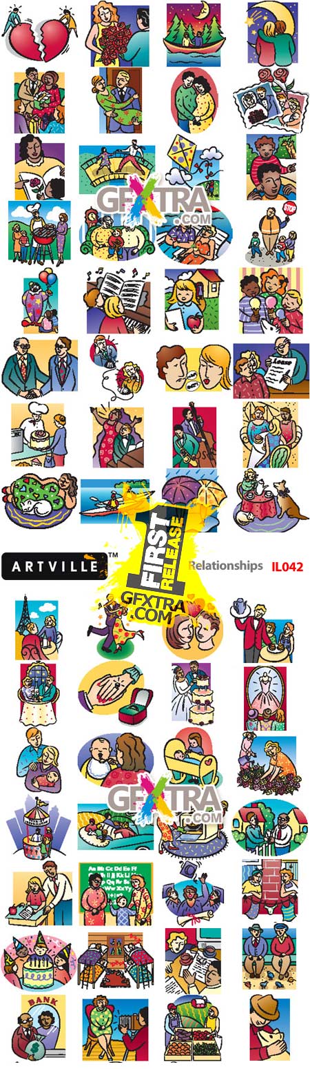 Artville Illustrations IL042 Relationships