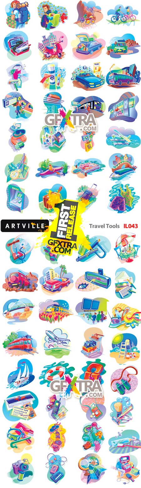 Artville Illustrations IL043 Travel Tools