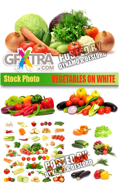 Vegetables on white - UHQ Stock Photo