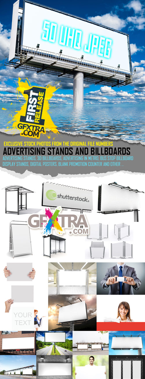Outdoor AD Billboards & Stands 50xJPG