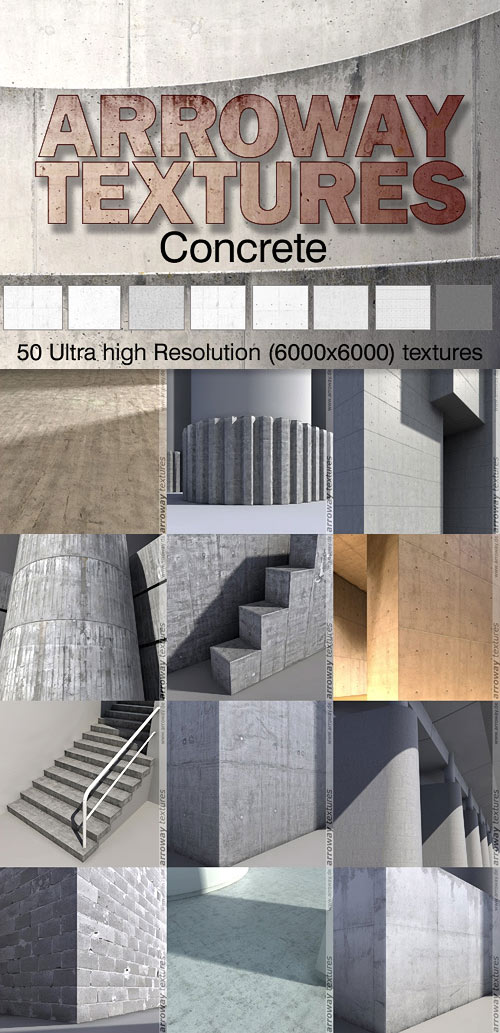 Arroway Seamless Concrete Textures (Compact Version)