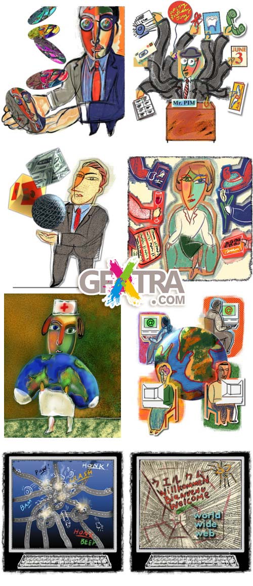 ArtVille Illustrations IL001 Business Characters