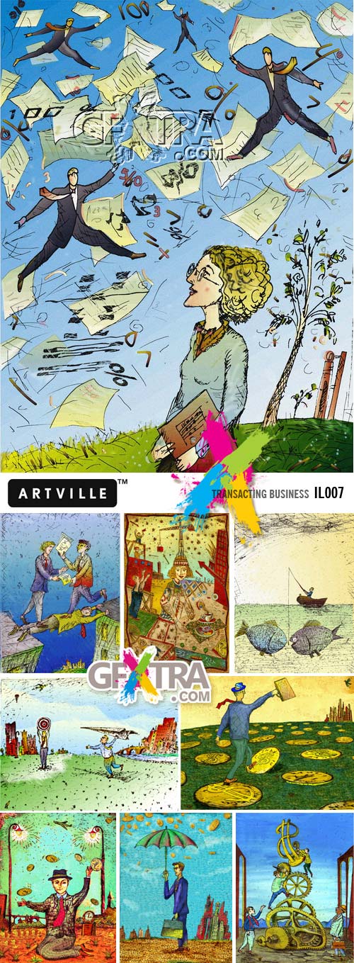 ArtVille Illustrations IL007 Transacting Business