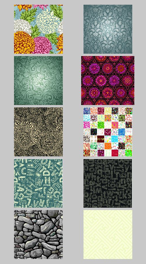Different Seamless Backgrounds - 50xEPS Vectors