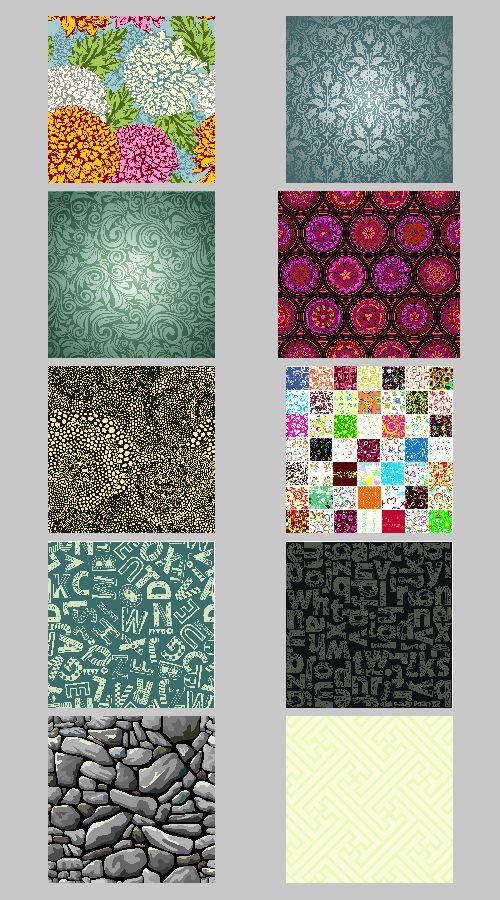 Different Seamless Backgrounds - 50xEPS Vectors Different Seamless Backgrounds - 50xEPS Vectors