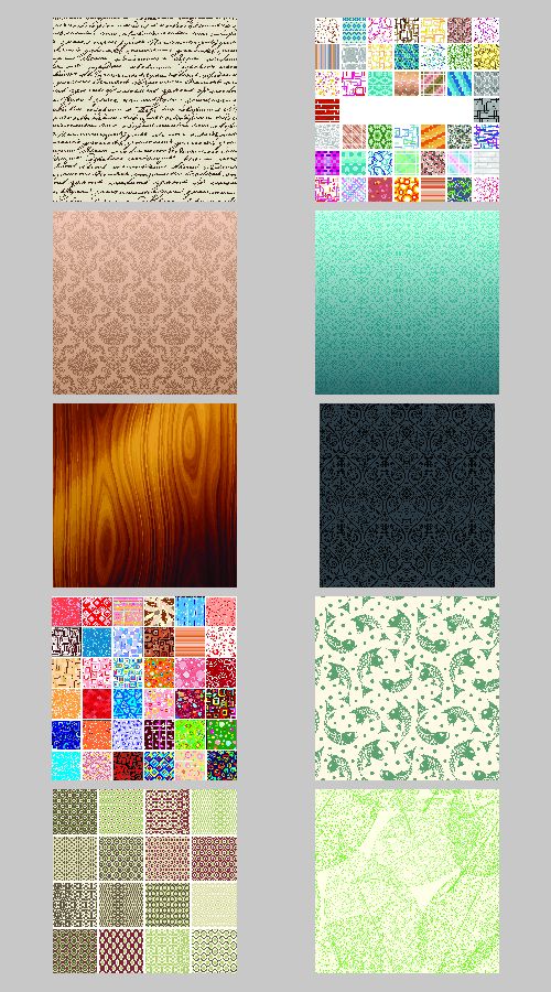 Different Seamless Backgrounds - 50xEPS Vectors Different Seamless Backgrounds - 50xEPS Vectors