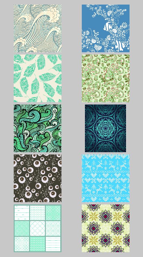 Different Seamless Backgrounds - 50xEPS Vectors Different Seamless Backgrounds - 50xEPS Vectors