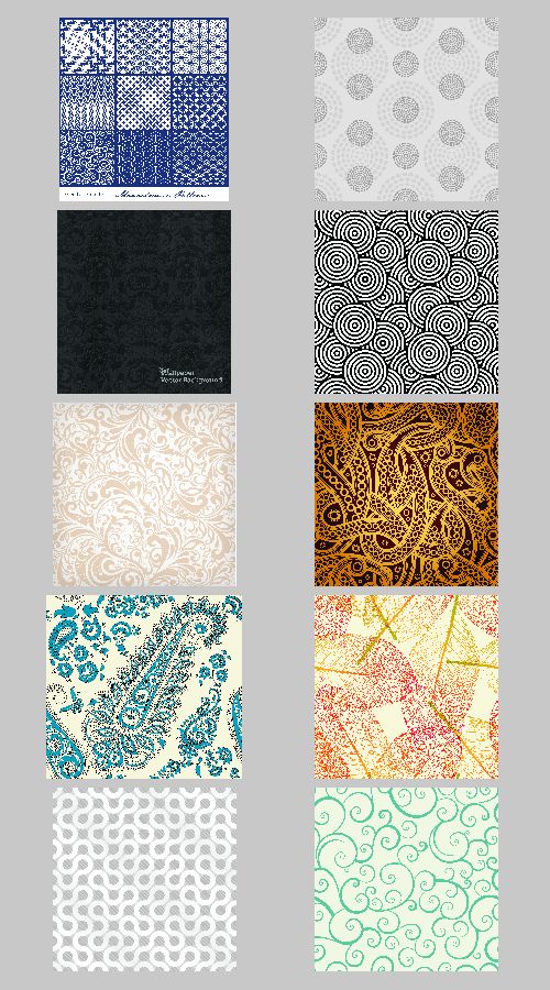 Different Seamless Backgrounds - 50xEPS Vectors Different Seamless Backgrounds - 50xEPS Vectors