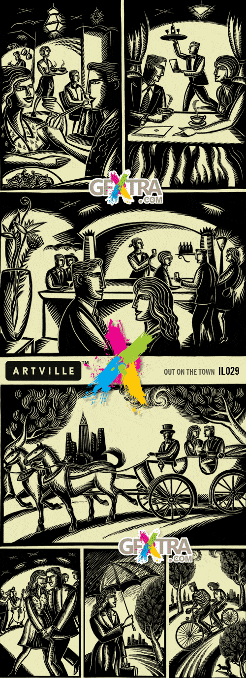 Artville Illustrations IL029 Out on the Town