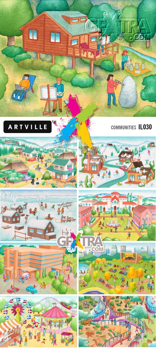 Artville Illustrations IL030 Communities