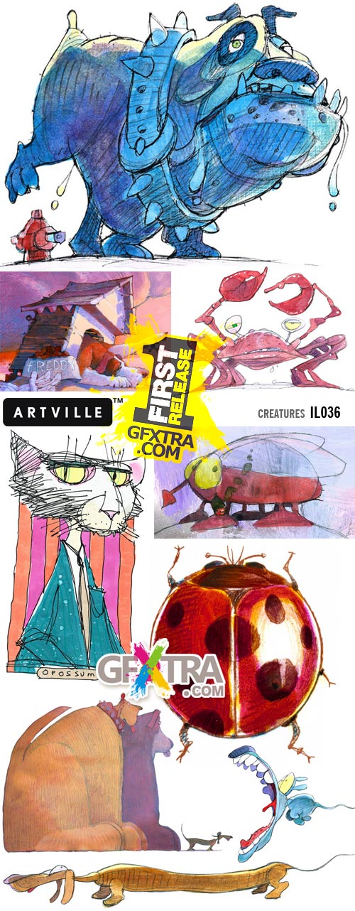 Artville Illustrations IL036 Creatures