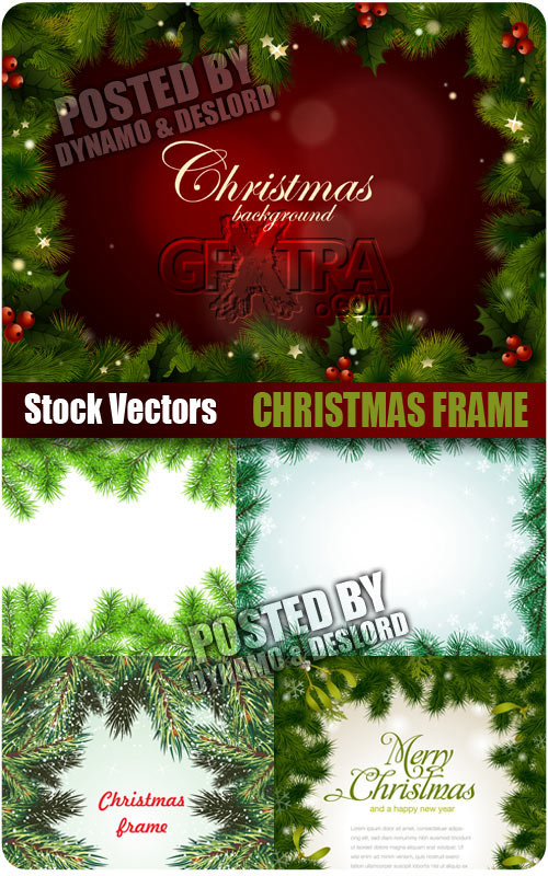 Christmas frame - Stock Vectors
