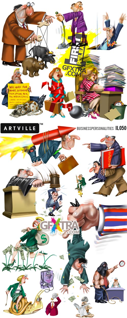 Artville Illustrations IL050 Business Personalities