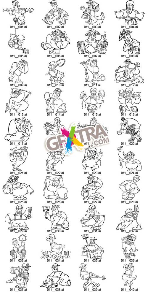 Russian Native Vector Cliparts by Ivan Ivanych - 931 AI files