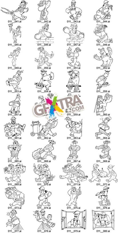 Russian Native Vector Cliparts by Ivan Ivanych - 931 AI files