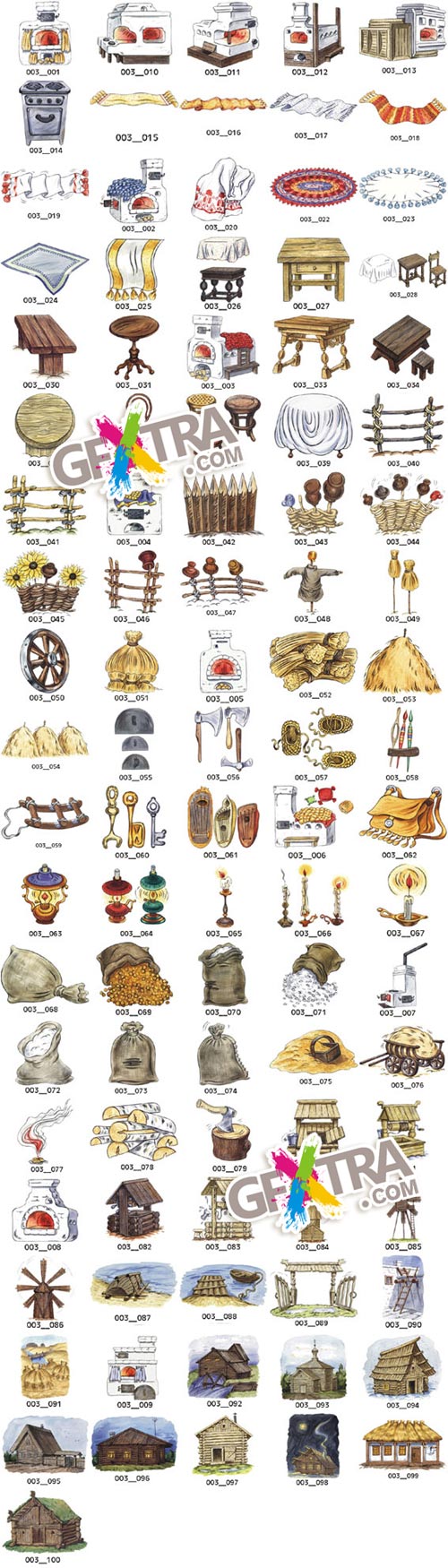 Russian Native Vector Cliparts by Ivan Ivanych - 931 AI files