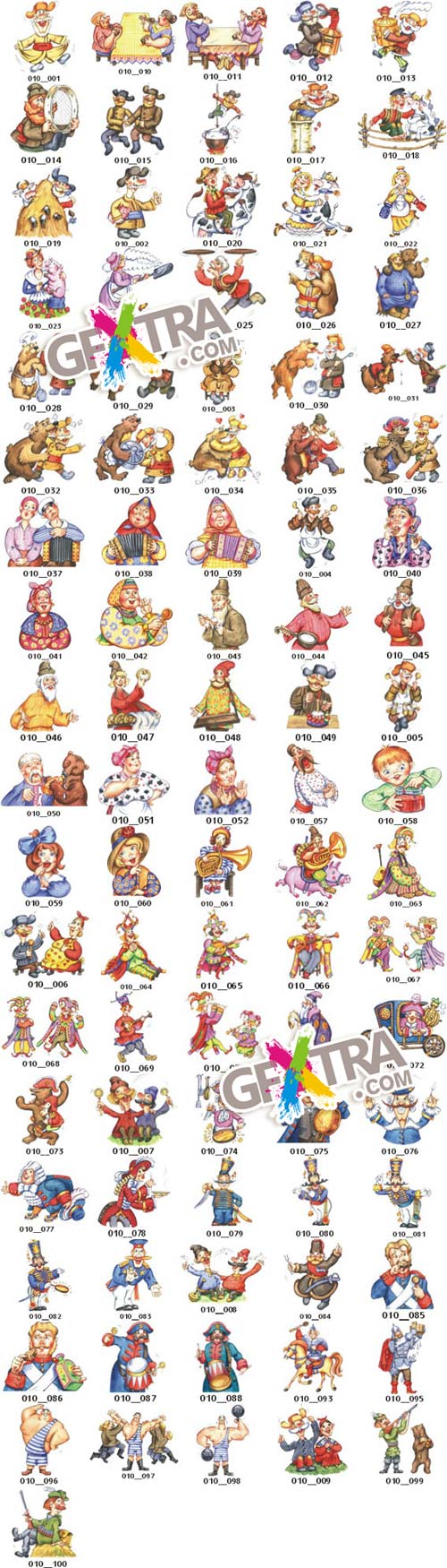 Russian Native Vector Cliparts by Ivan Ivanych - 931 AI files