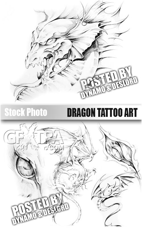 Dragon Tattoo Art 5xJPGs