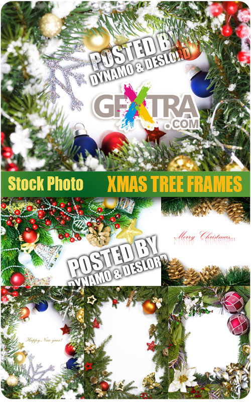 Xmas tree frames - UHQ Stock Photo