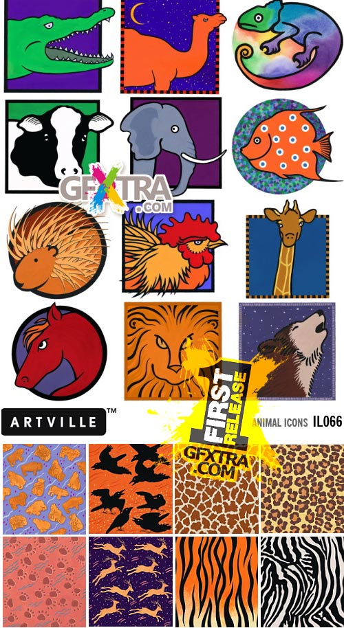 Artville Illustrations IL066 Animal Icons
