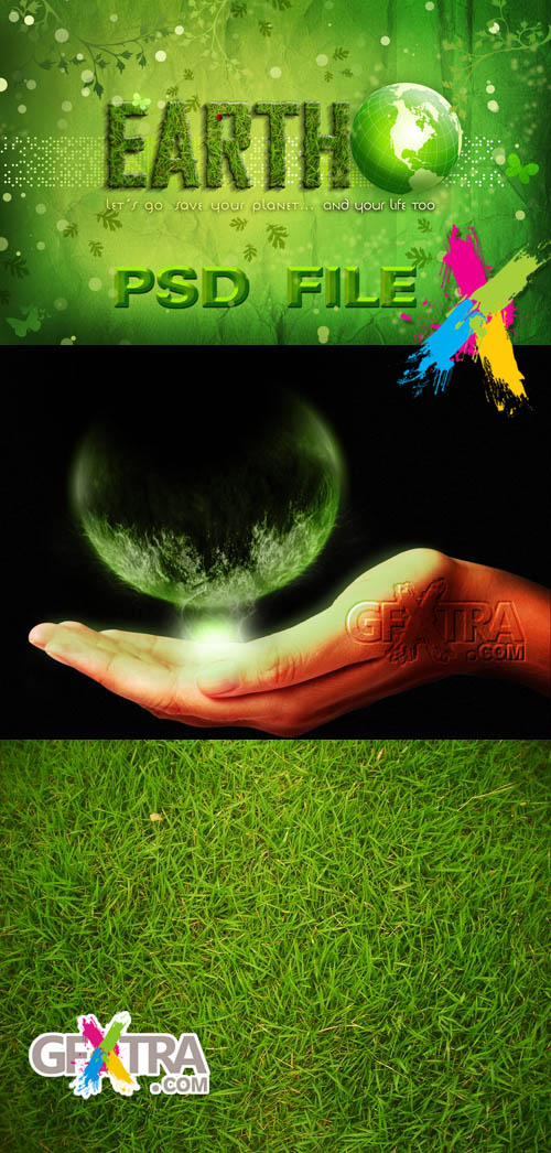 GREEN EARTH PHOTOSHOP PSD FILES