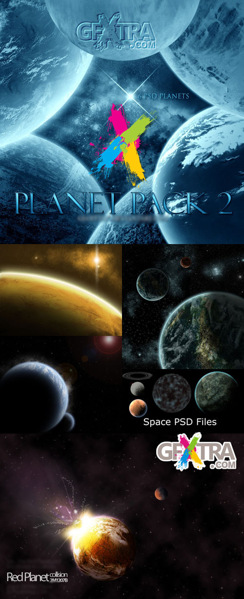 Space PSD Files and Planet PSD pack