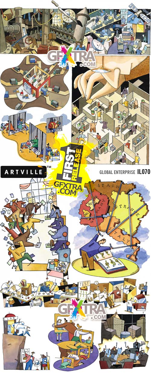 ArtVille Illustrations IL070 Global Enterprise