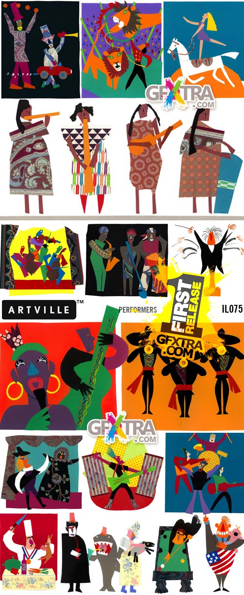 ArtVille Illustrations IL075 Performers
