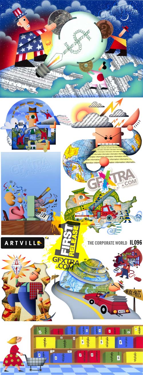 ArtVille Illustrations IL096 The Corporate World