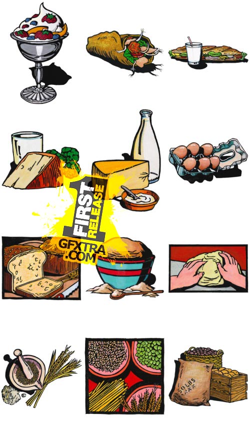 ArtVille Illustrations IL098 Healthy Eating