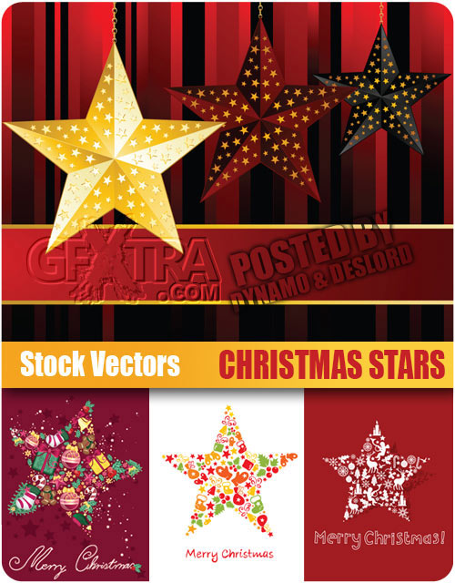 Christmas Stars - Stock Vectors