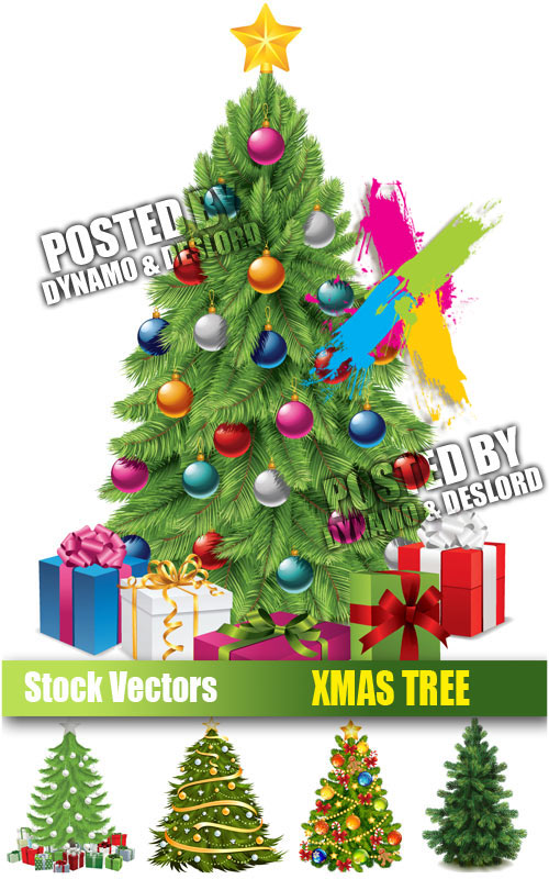 Xmas tree - Stock Vector