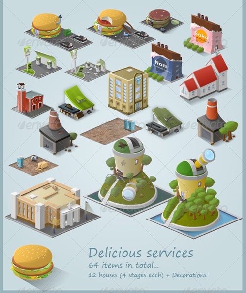 GraphicRiver - Stylised Building Icon Pack (64 items) - Part 3