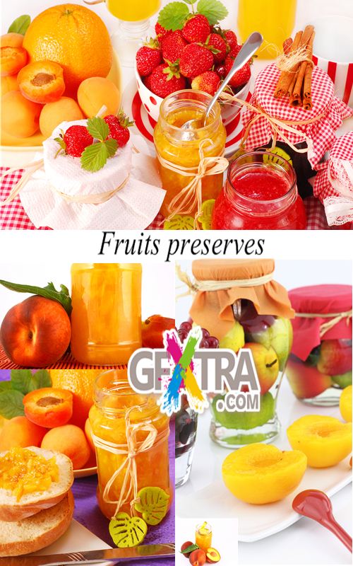 Stock Photo: Fruits preserves