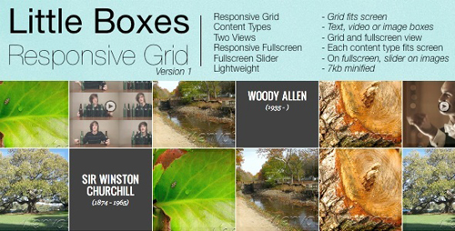CodeCanyon - Little Boxes Responsive Grid - Rip