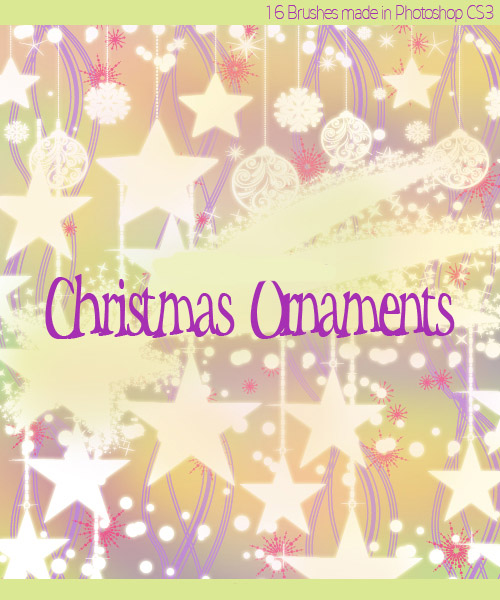Christmas Oraments Brushes set