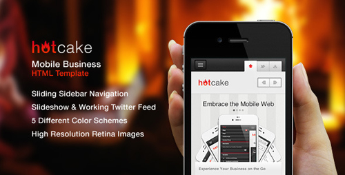 ThemeForest - HotCake - Mobile Business HTML Template - Rip