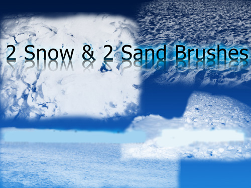 2 Snow and 2 sand brushes