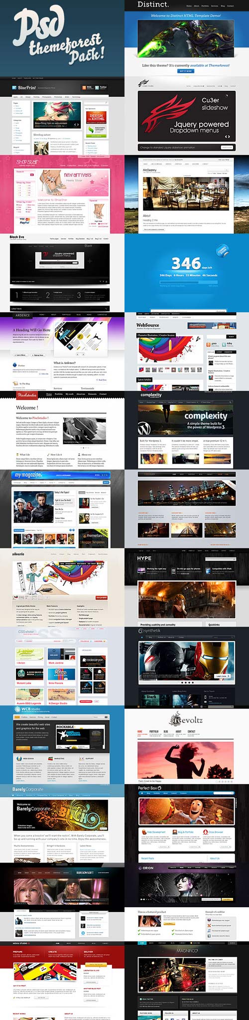 ThemeForest - PSD Web Site Templates