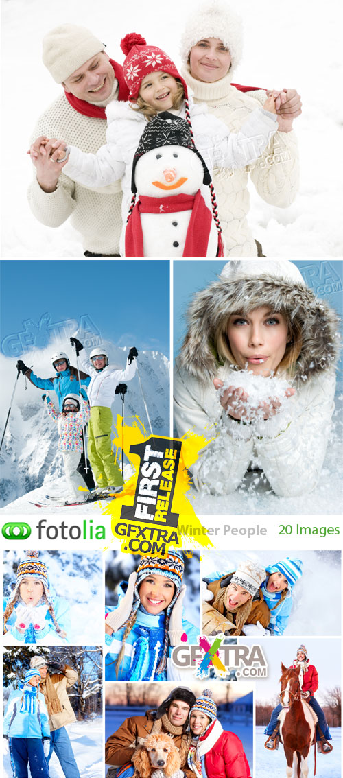Fotolia - Winter People 20xJPGs