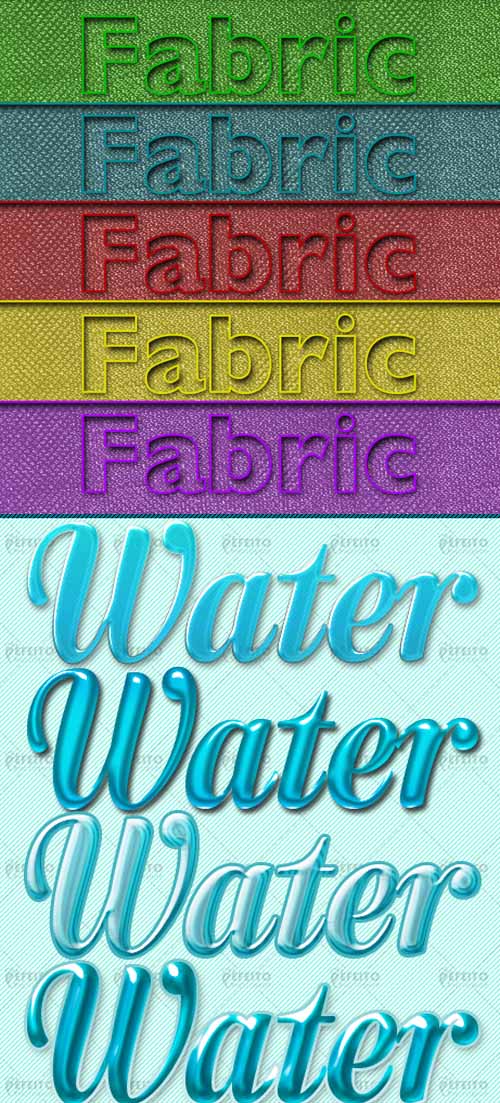 Fabric and Water Layer Styles