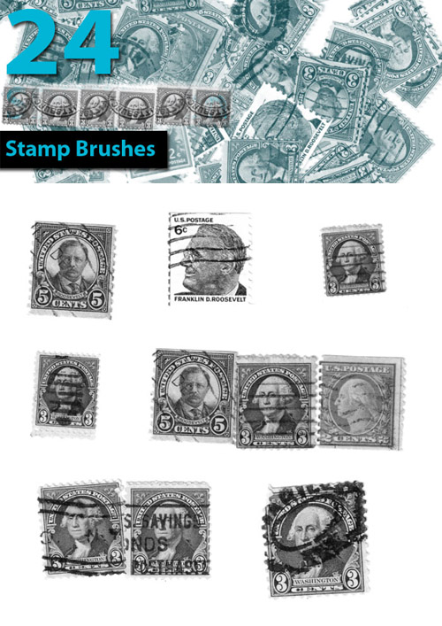 Photoshop stamp brushes