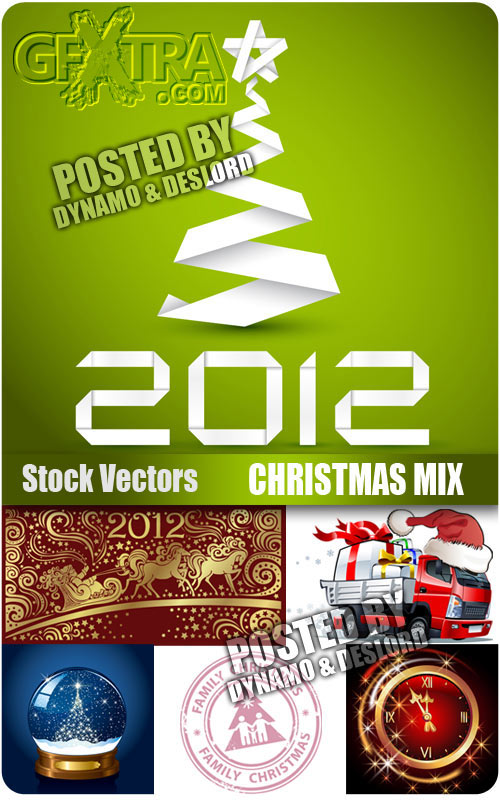 Christmas mix - Stock Vector