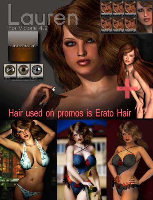 Lauren for Victoria 4.2 and Erato Hair PC-MAC